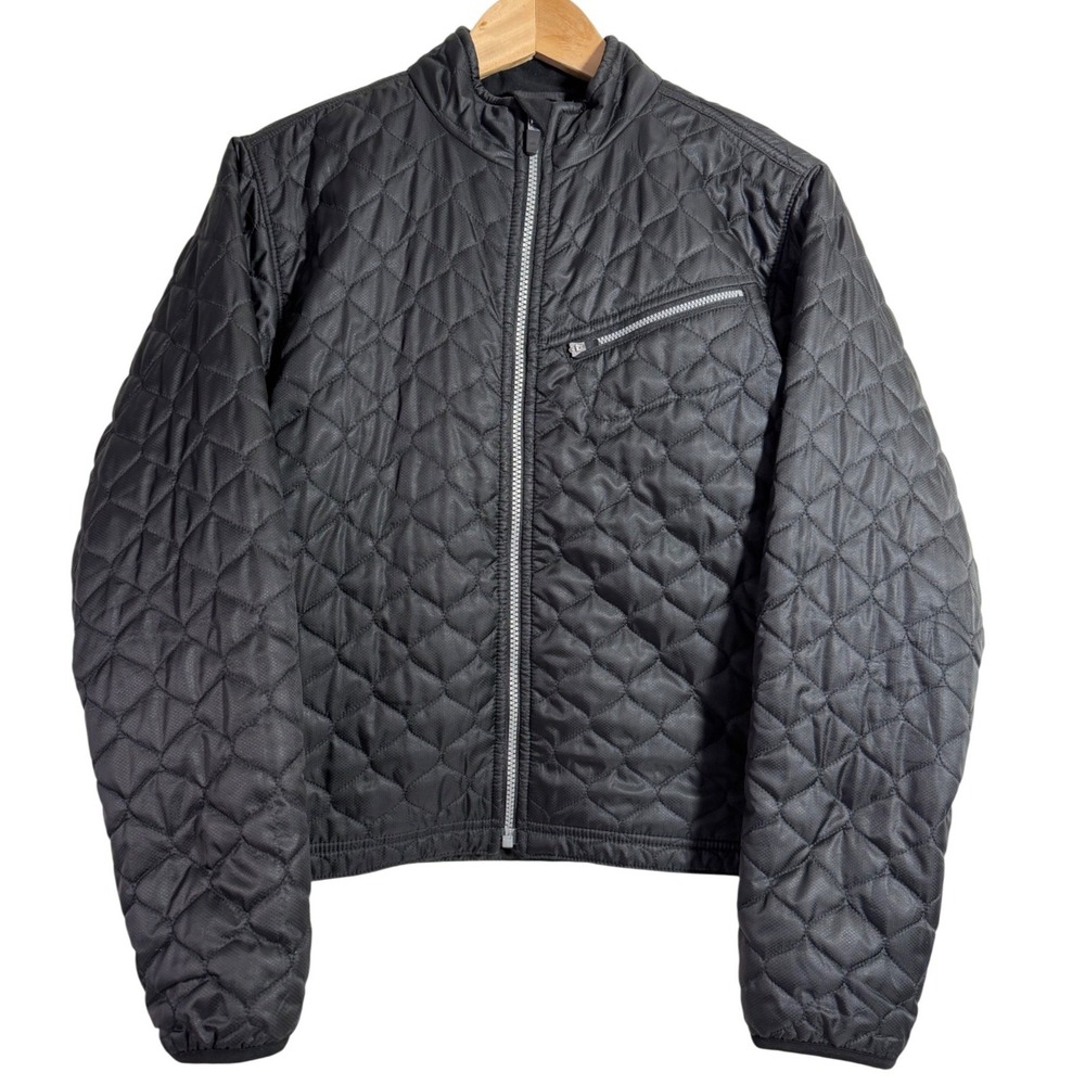 Obermeyer Quilted Jacket Womens 8 MED Black Weather X System Fleece Lined‎ 54100